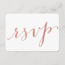 Imitats Rose Gold Fossil Glamour | RSVP-Hochzeitka