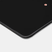 Imitats Rose Gold Glitzer und Schwarz Schreibtischunterlage (Ecke)