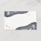 Imitats Rose Gold | Gray Geode Wedding Escort Card Platzkarte (Rückseite)