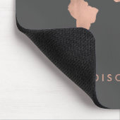 Imitats Rose Gold Karte der Kontinente Mousepad (Ecke)