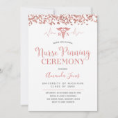 IMITATS ROSE GOLD RN Kindergeburt Zeremonie Einladung (Vorderseite)