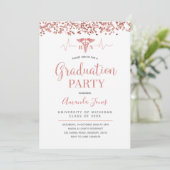 IMITATS ROSE GOLD RN Nurse Graduation Party Einladung (Stehend Vorderseite)