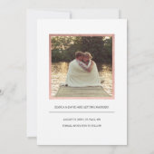 Imitats Rose Gold Save the Date (Rückseite)