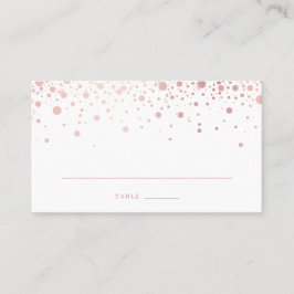Imitats Rose Goldene Foil Confetti Dots Hochzeit Platzkarte