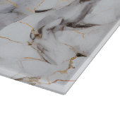 Imitats Schwarzer Gold Marmor etabliert Personalis Schneidebrett (Ecke)