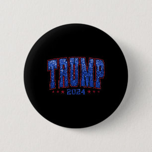 Imitats Sequins Trump 2024 Präsident Make America  Button