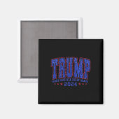 Imitats Sequins Trump 2024 Präsident Make America Magnet (Vorderseite/Rückseite)
