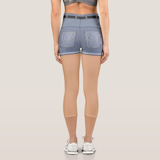 Imitats Shorts Capri Leggings (Rückseite)