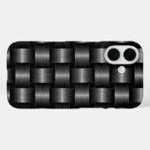 Imitats Silver Gray Metal iPhone Case (Rückseite (Horizontal))