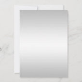 Imitats Silver Sequins Bow Probe Dinner Einladung (Rückseite)