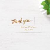 Imitats Smooth Gold Script Vielen Dank Gastgeschen (Schreibtisch)
