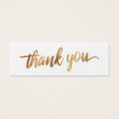 Imitats Smooth Gold Script Vielen Dank Gastgeschen (Vorderseite)