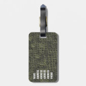 Imitats Snake Leather Skin Gepäckanhänger (Rückseite vertikal)