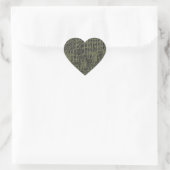 Imitats Snake Skin Herz-Aufkleber (Tasche)
