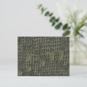 Imitats Snake Skin Postkarte (Stehend Vorderseite)
