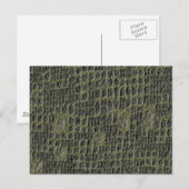 Imitats Snake Skin Postkarte (Vorne/Hinten)