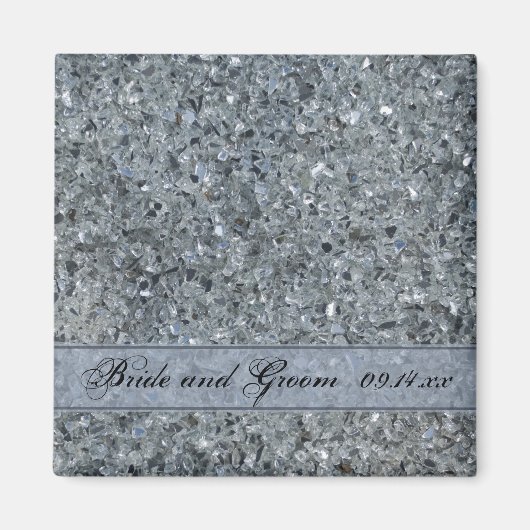 Imitats Sparkle Wedding Magnet (Vorne)