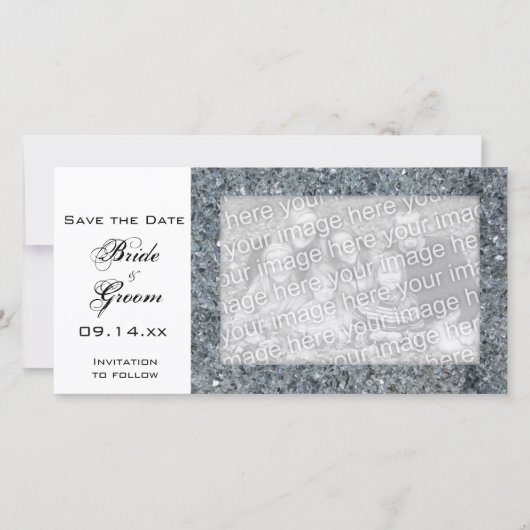 Imitats Sparkle Wedding Save the Date (Vorderseite)