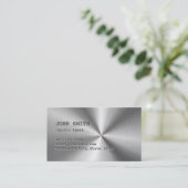 Imitats Stainless Steel Sports Agent Business Card Visitenkarte (Stehend Vorderseite)