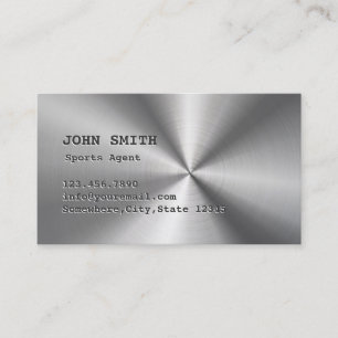 Imitats Stainless Steel Sports Agent Business Card Visitenkarte