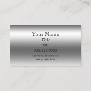 Imitats Steel Business Cards Visitenkarte