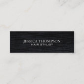 Imitats Velvet Schwarz Print Mini Visitenkarte (Vorderseite)