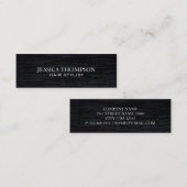 Imitats Velvet Schwarz Print Mini Visitenkarte (Vorne/Hinten)