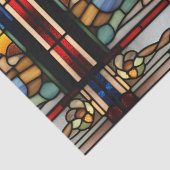 Imitats verklebte Gläser Weihnachts-Feuerplatz Dec Seidenpapier (Detail)