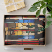 Imitats verklebte Gläser Weihnachts-Feuerplatz Dec Seidenpapier (Geschenk)