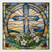 Imitats verklebte Gläser Weihnachtsweih Strumpf Gr Fensteraufkleber (Blatt)