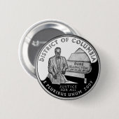 Imitats Washington District of Columbia Quarter Button (Vorne & Hinten)