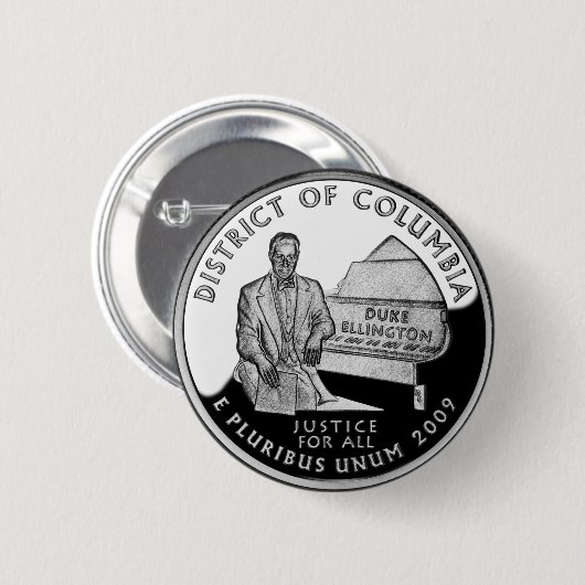 Imitats Washington District of Columbia Quarter Button (Vorne & Hinten)