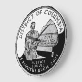 Imitats Washington District of Columbia Quarter Große Wanduhr (Winkel)