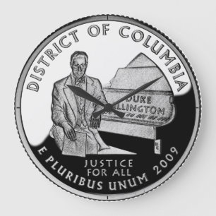 Imitats Washington District of Columbia Quarter Große Wanduhr