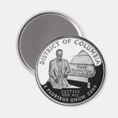 Imitats Washington District of Columbia Quarter Magnet (Vorderseite/Rückseite)