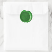 Imitats Wax Siegel - Green Script - HappyNewYear 2 Runder Aufkleber (Tasche)