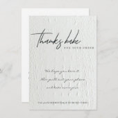 IMITATS WHIRLDER LEATHER CORPORATE Business LOGO Dankeskarte (Vorne/Hinten)