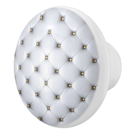 Imitats White Gold Knobs Keramik Zeichne Pull Keramikknauf (Rechts)