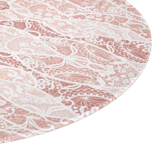 Imitats White Lace Fishnet Cutting Board Schneidebrett (Ecke)