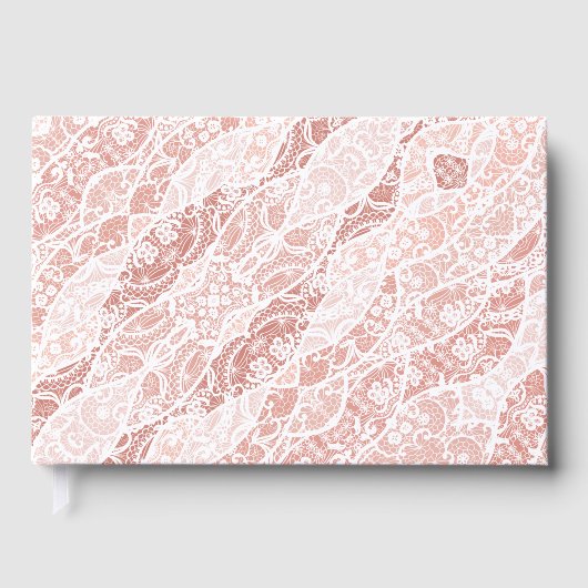 Imitats White Lace Fishnet Gästebuch (Vorderseite)