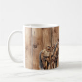 Imitats Wood Western Cowboy Cowgirl Horse Kaffeetasse (Links)