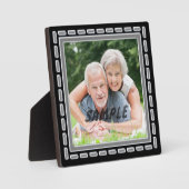 Imitats Zinnsilber-Jubiläumsfoto-Vorlage Fotoplatte (Vorderseite)