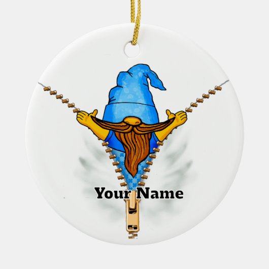 Imitats Zipper Gnome Keramik Ornament (Vorne)