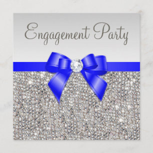 Imitatsilberne Sequins-königliches Einladung