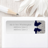 Imitatsilberner Sequins-Marine-Bogen und Diamant (Insitu)