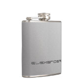 Imitatsilberverpackung mit Gewohnheit graviertem Flachmann (Rechts)