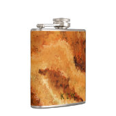 Imitierte Holzmaserung Burel Personalized  Flachmann (Rechts)