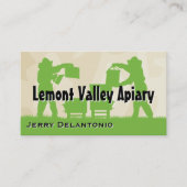 Imker am Arbeitsplatz Visitenkarte (Vorderseite)