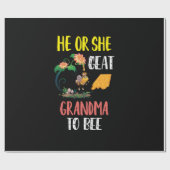 Imker Art Great Oma to Bee 2 Geschenkpapier (Flach)