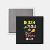 Imker Art Great Oma to Bee 2 Magnet (Vorderseite/Rückseite)